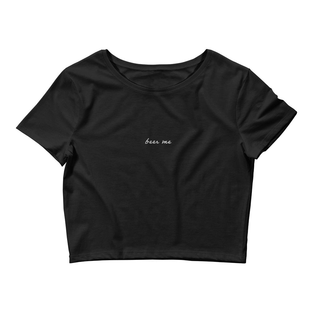 Beer Me Crop Tee